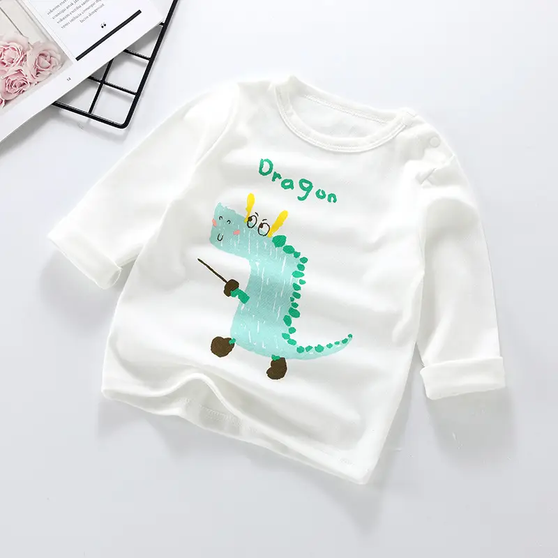 Baby Cotton Rabbit Sun Print T-Shirt White - Image 5