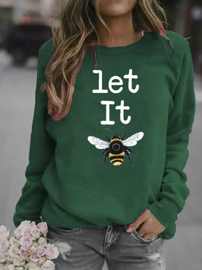 Women Grey Wolf Print Sweatshirt Round Neck 2020 - Image 10
