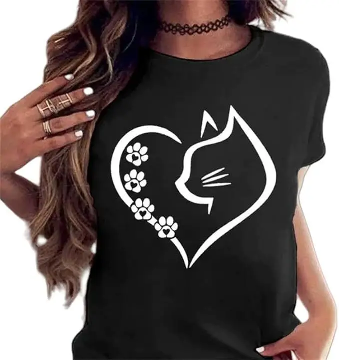 Women Grey Wolf Print Sweatshirt Round Neck 2020 - Image 3
