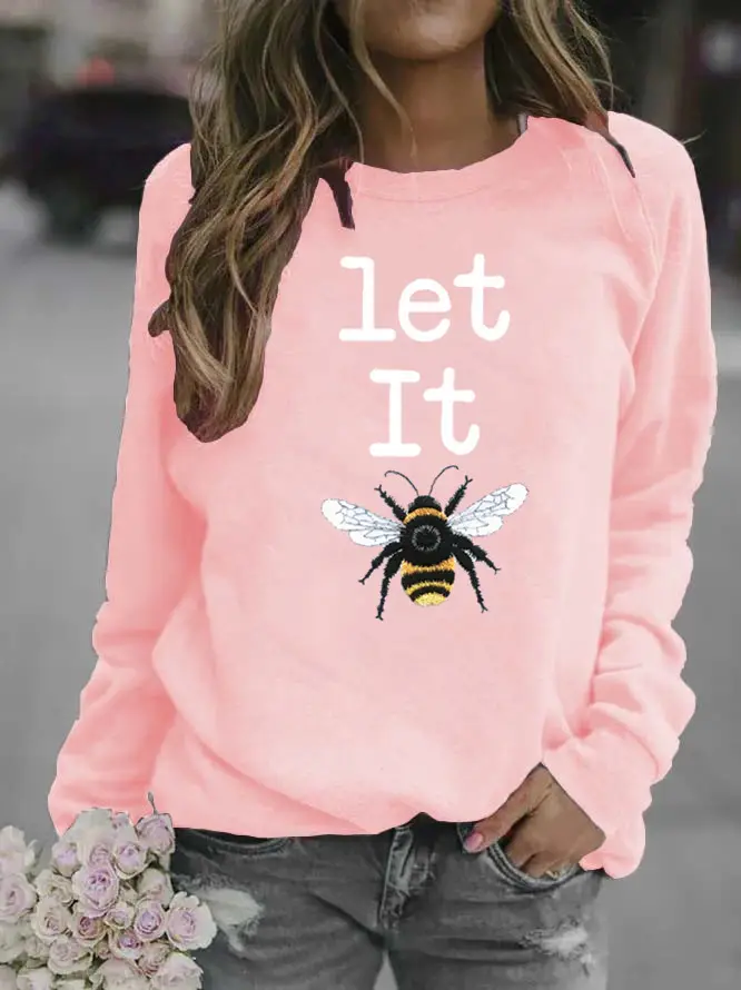Women Grey Wolf Print Sweatshirt Round Neck 2020 - Image 5