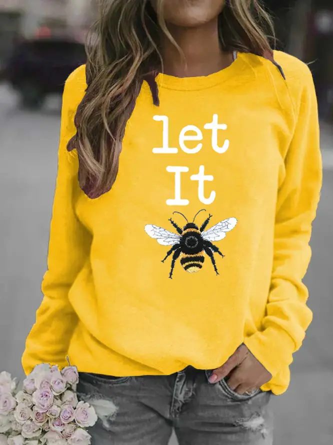 Women Grey Wolf Print Sweatshirt Round Neck 2020 - Image 6