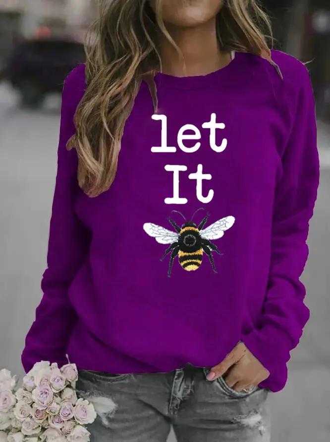 Women Grey Wolf Print Sweatshirt Round Neck 2020 - Image 8
