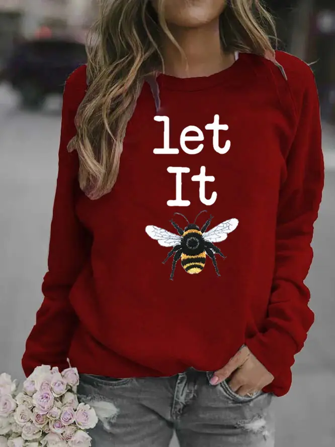 Women Grey Wolf Print Sweatshirt Round Neck 2020 - Image 9