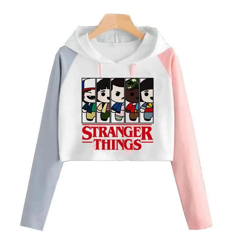 Women's White Pink Hooded Sweatshirt with Letter Print - Image 15