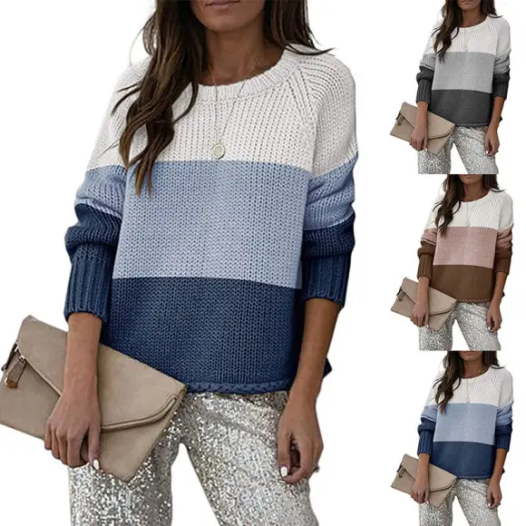 Women Cable Knit Button Sweater Cardigan Cream Large — feature 17