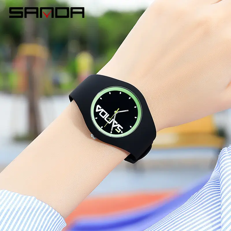 Sanda Purple Silicone Women's Quartz Watch - Image 27