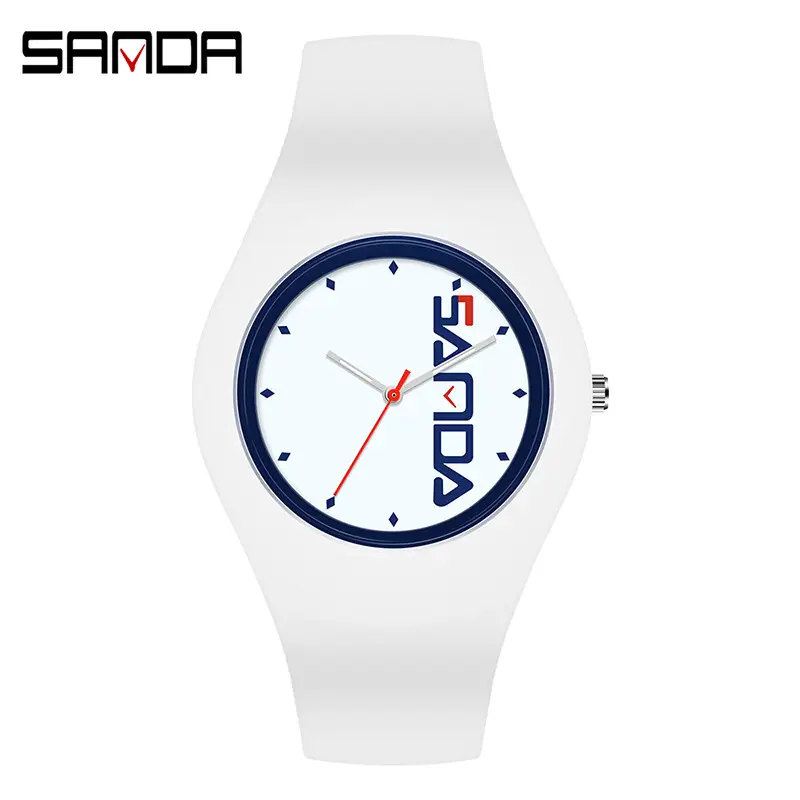 Sanda Purple Silicone Women's Quartz Watch - Image 30