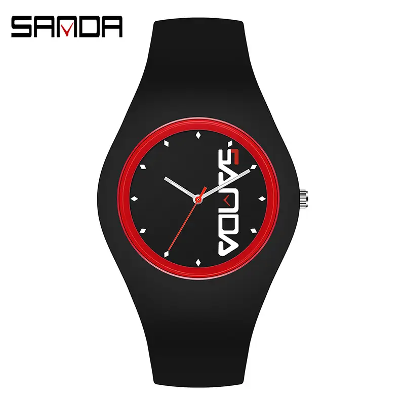 Sanda Purple Silicone Women's Quartz Watch - Image 10