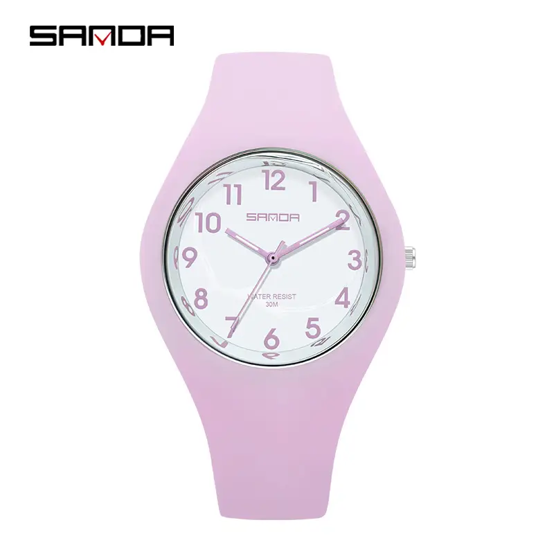 Sanda Purple Silicone Women's Quartz Watch - Image 12