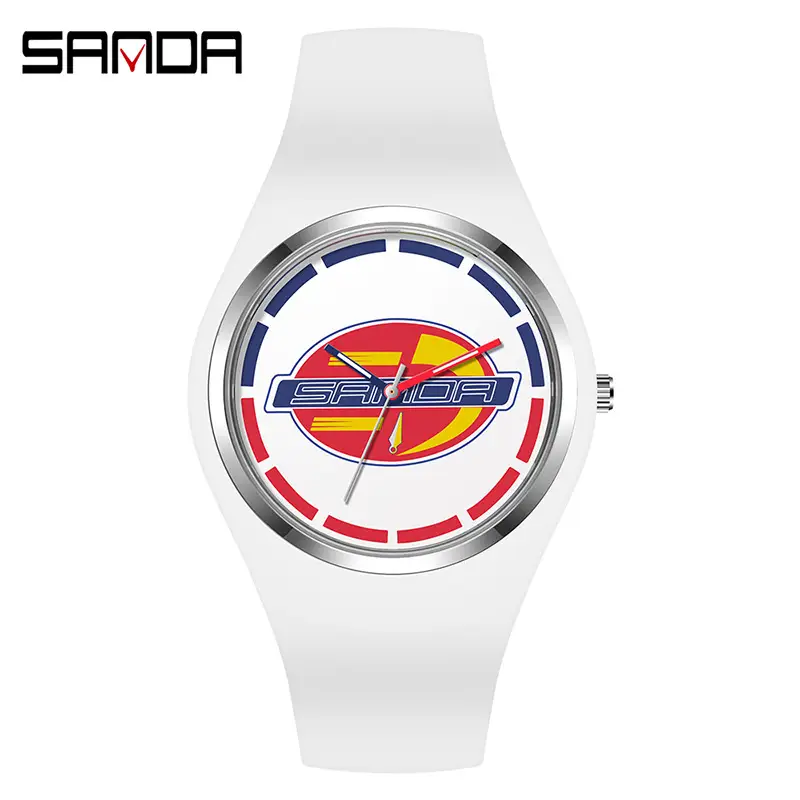 Sanda Purple Silicone Women's Quartz Watch - Image 18
