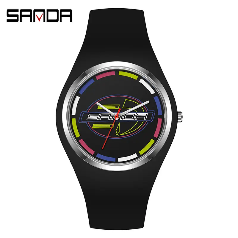 Sanda Purple Silicone Women's Quartz Watch - Image 21