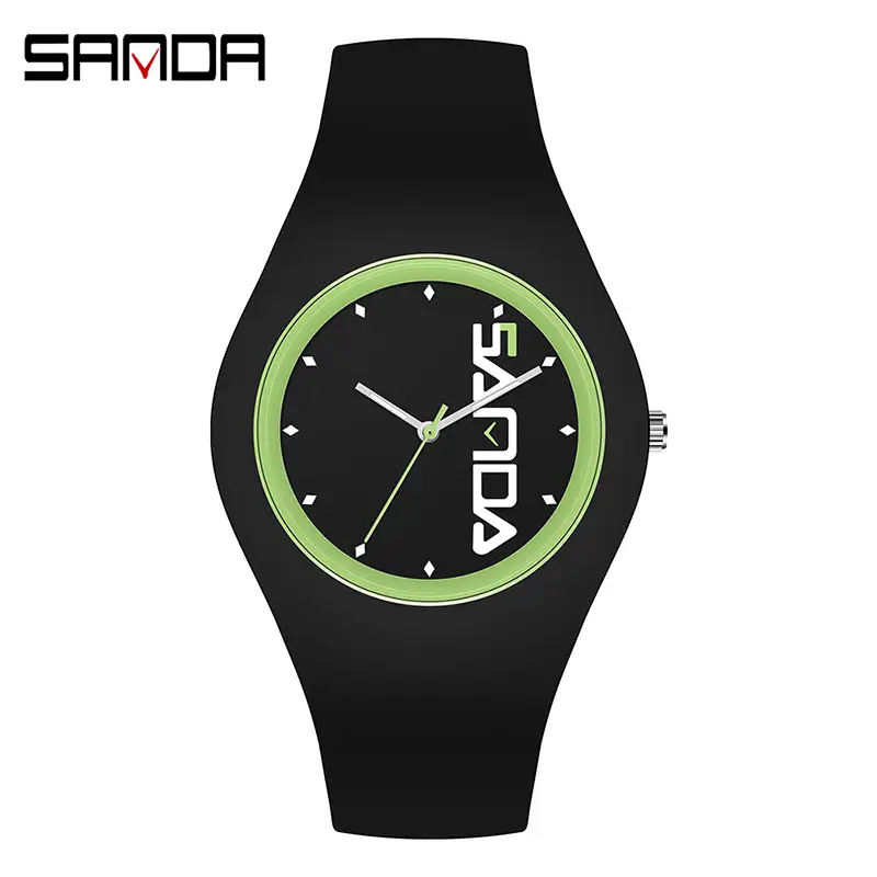 Sanda Purple Silicone Women's Quartz Watch - Image 8