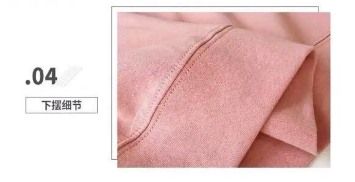 Women Pink Loose Two-Piece Summer Sports Suit — feature 12