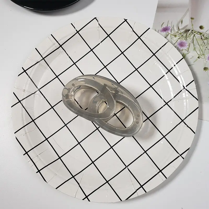 Retro Brown Shark Clip All-Match Oval Double Loop Bagel Medium Hair Grab Clip