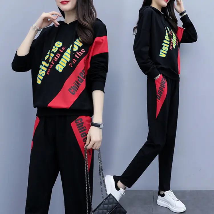 200kg Fat Body Cover Suit Black Red Women Autumn Winter - Image 6