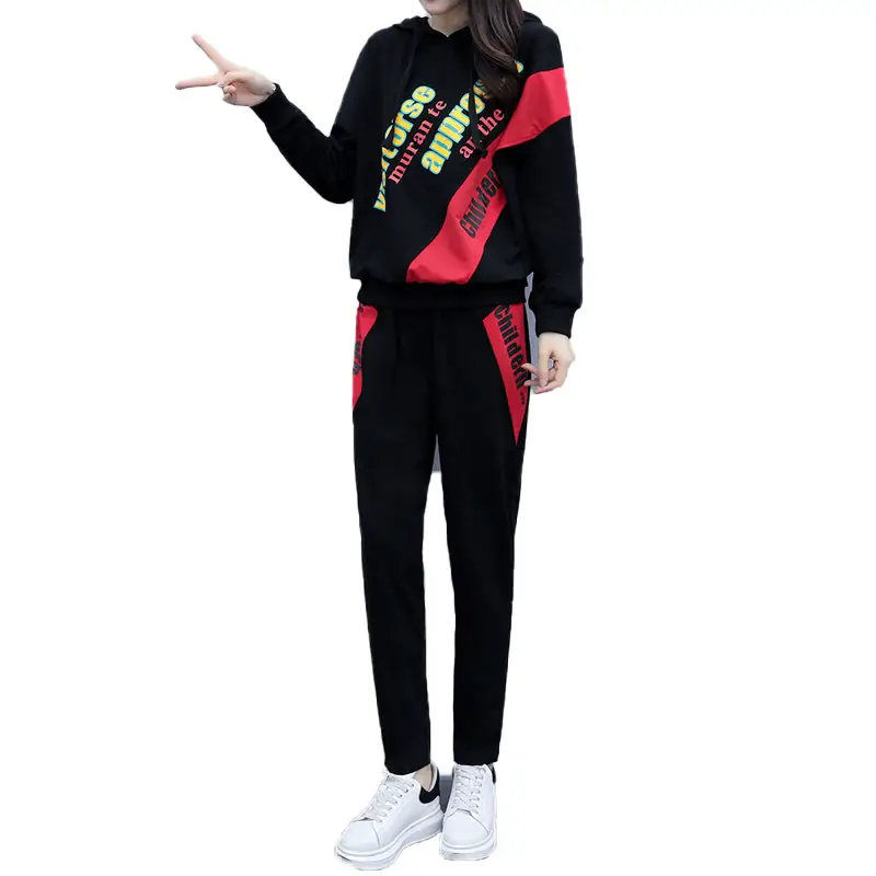 200kg Fat Body Cover Suit Black Red Women Autumn Winter - Image 7