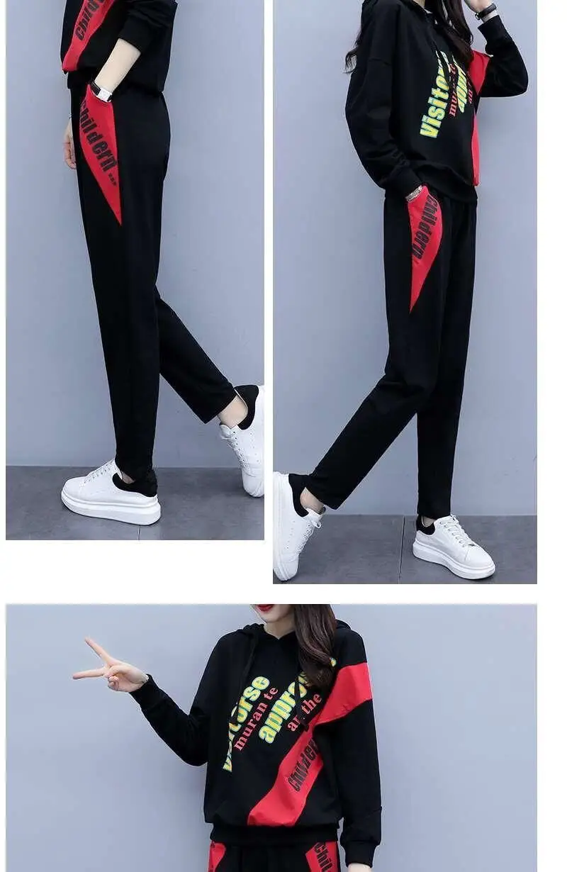 200kg Fat Body Cover Suit Black Red Women Autumn Winter — feature 7