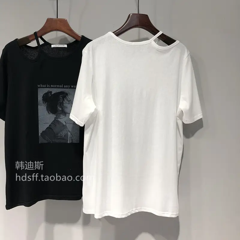 Women 2026 Black Graphic T-Shirt Short Sleeve