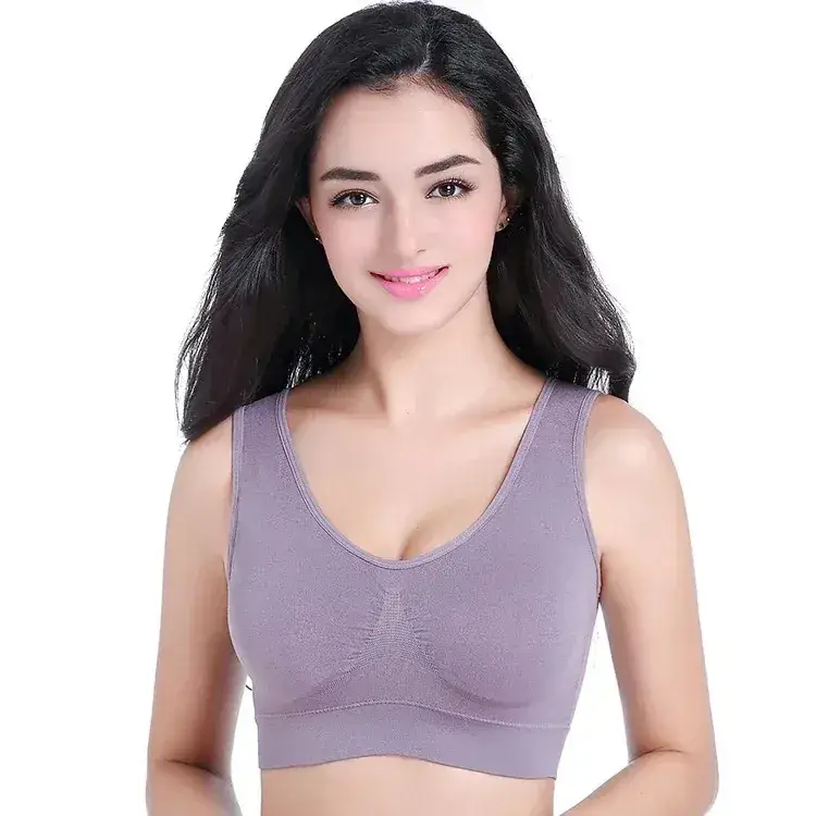 Purple Seamless Adjustable Yoga Vest for Women - Image 97