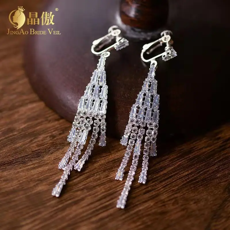 Crown Earrings for Women Bridal Veil Mori Series - Image 5