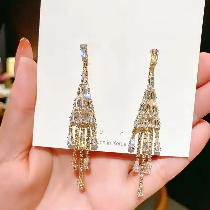 Crown Earrings for Women Bridal Veil Mori Series - Image 6
