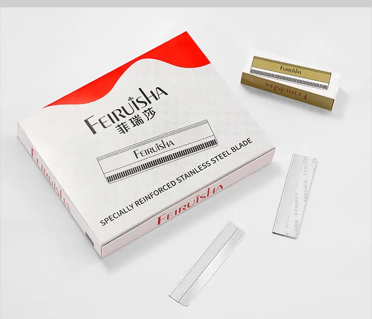 Stainless Steel Eyebrow Trimming Knife with Portable Scissors — feature 12