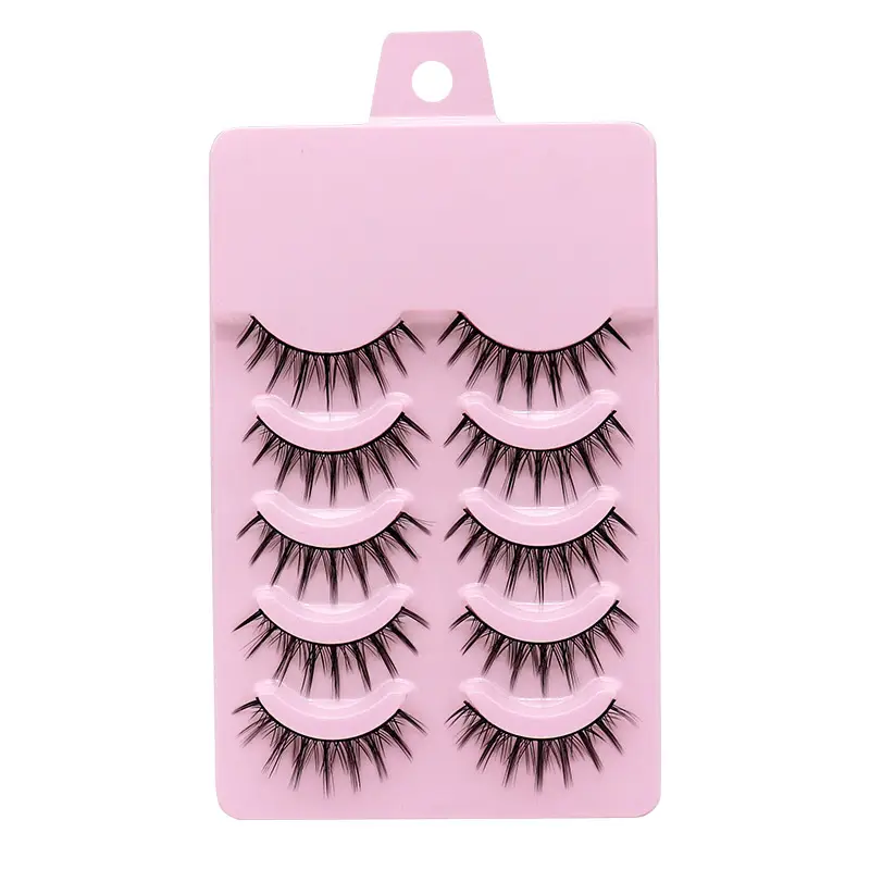 False Eyelashes for Girls Thick Pointed Tail Tufted Design