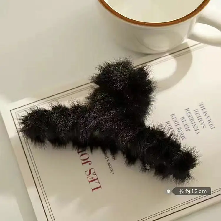 Autumn Winter Plush Hair Clip Rabbit Headpin Korean Girl's Gentle Grab - Image 2