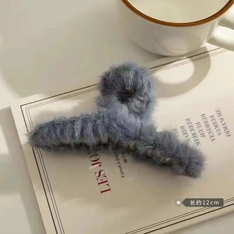 Autumn Winter Plush Hair Clip Rabbit Headpin Korean Girl's Gentle Grab - Image 8