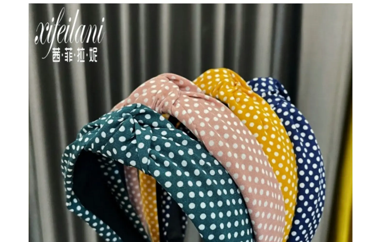 South Korea Dongdaemun Polka Dot Headband for Girls — feature 11