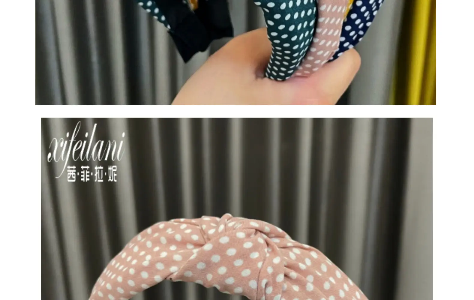 South Korea Dongdaemun Polka Dot Headband for Girls — feature 12
