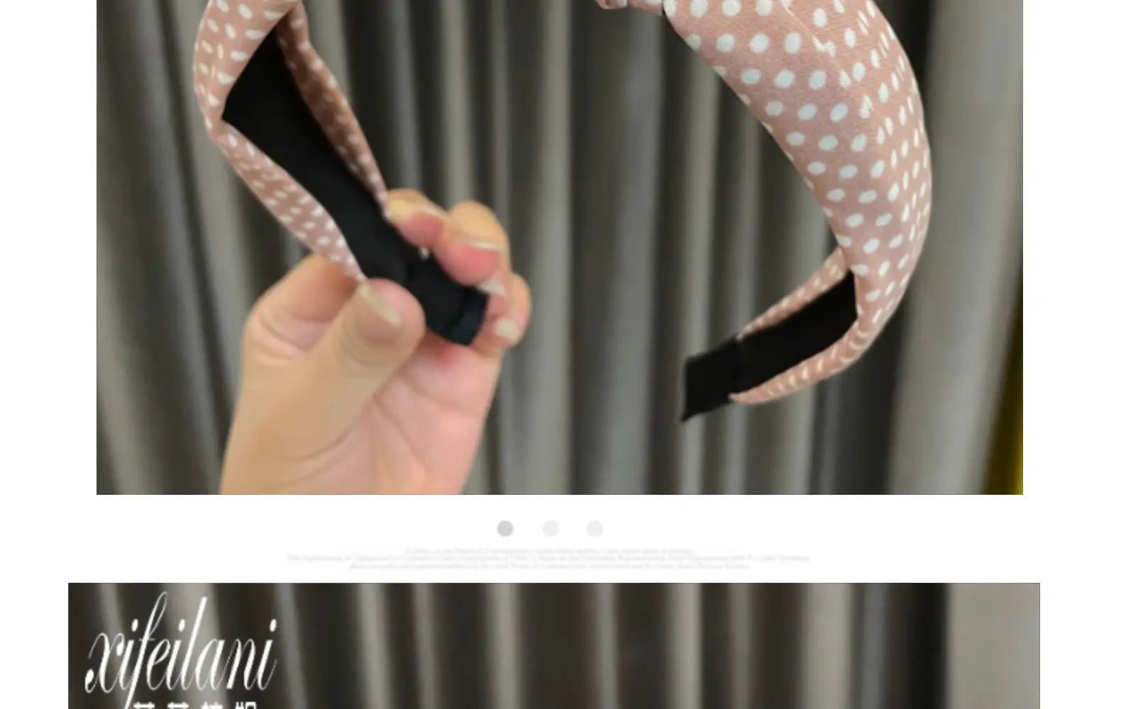 South Korea Dongdaemun Polka Dot Headband for Girls — feature 13