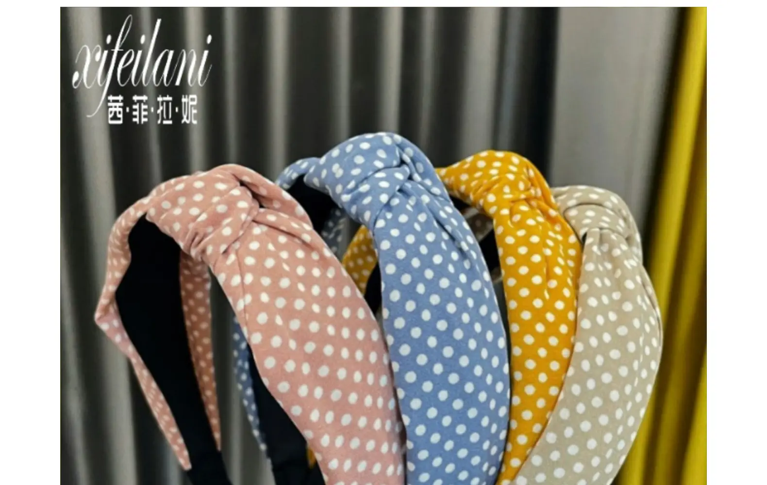 South Korea Dongdaemun Polka Dot Headband for Girls — feature 2