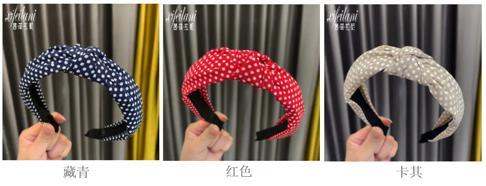 South Korea Dongdaemun Polka Dot Headband for Girls — feature 8