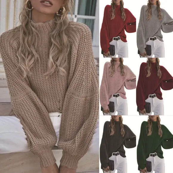 2026 V-Neck Knitted Women's Sweater Beige — feature 28