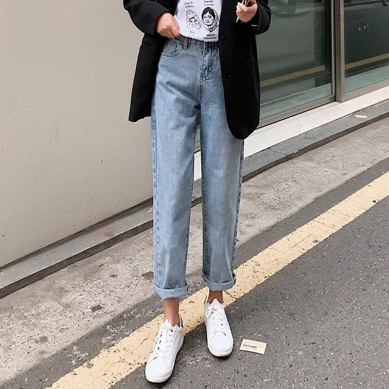 Women's Black Radish Cropped Pants with Checkered Shoes - Image 2