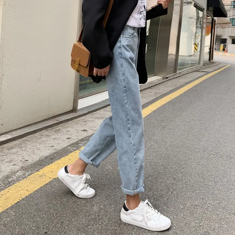 Women's Black Radish Cropped Pants with Checkered Shoes - Image 8