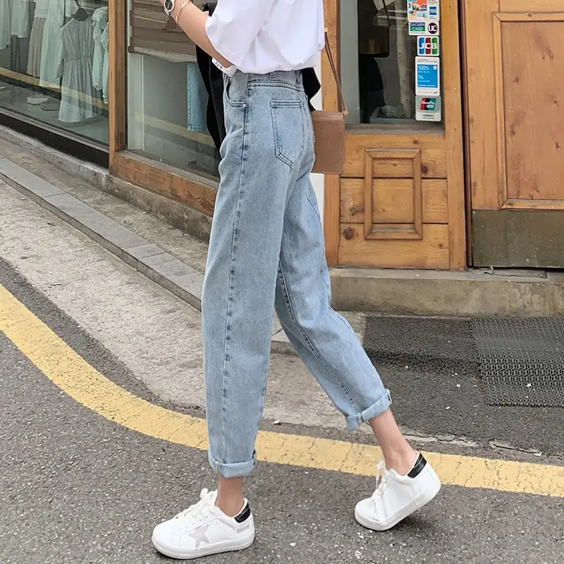 Women's Black Radish Cropped Pants with Checkered Shoes - Image 9