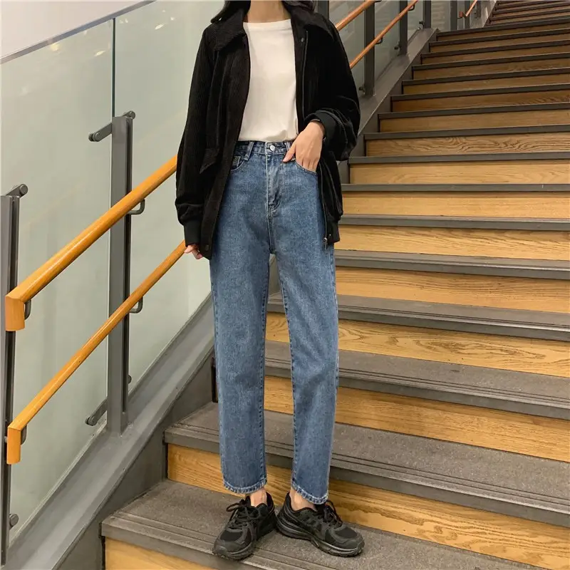 Women's Black Radish Cropped Pants with Checkered Shoes - Image 3