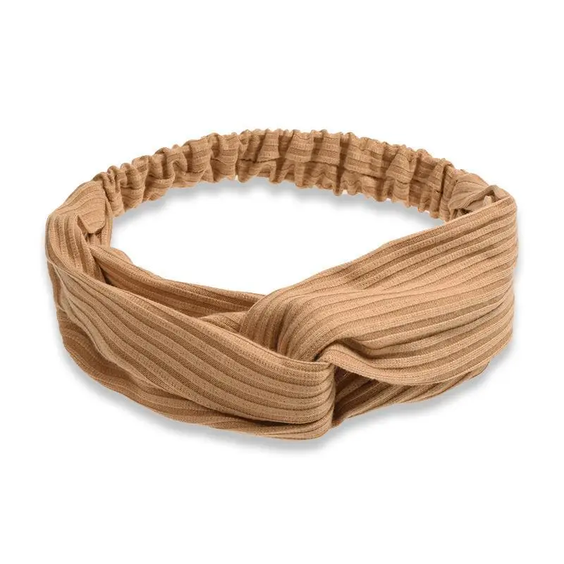 White Cross Knitted Hair Band for Women - Image 31