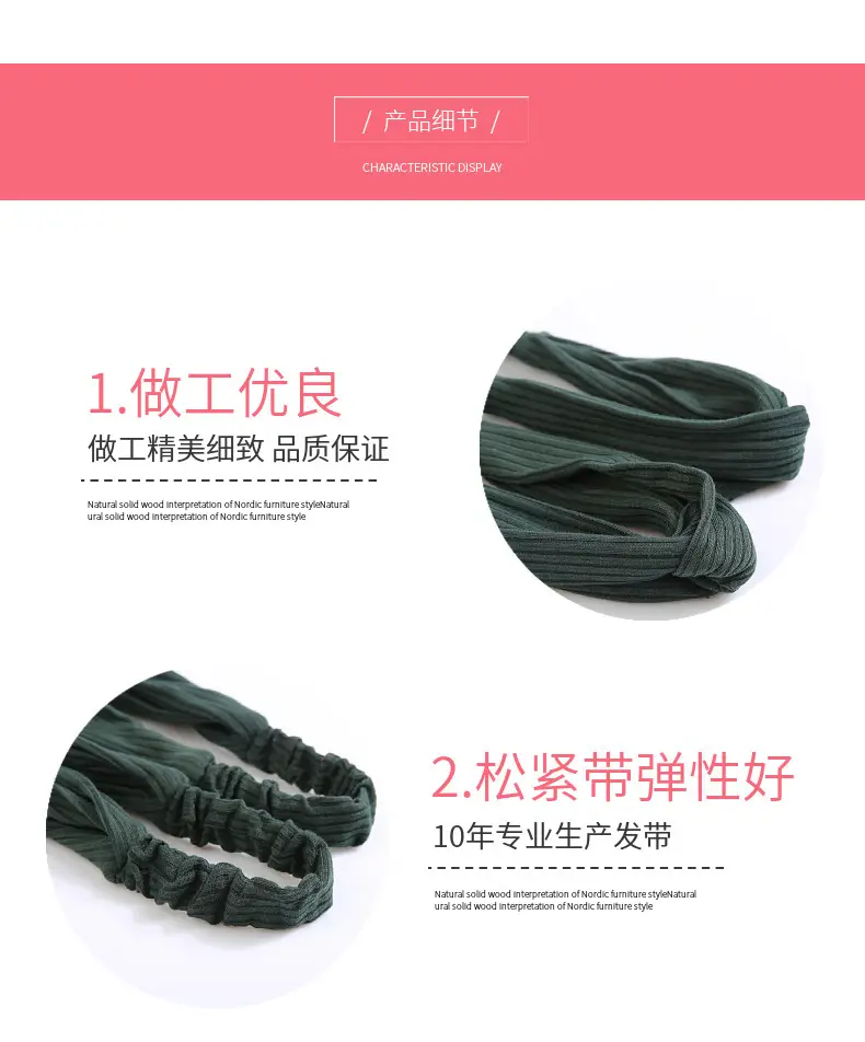 White Cross Knitted Hair Band for Women — feature 18