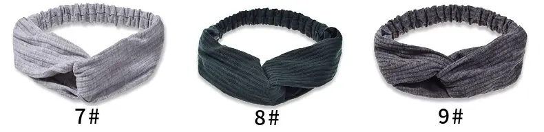 White Cross Knitted Hair Band for Women — feature 6