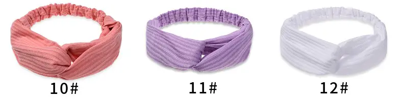 White Cross Knitted Hair Band for Women — feature 7