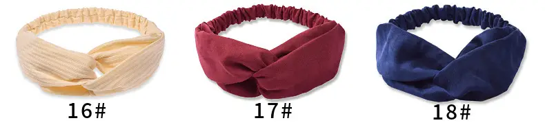 White Cross Knitted Hair Band for Women — feature 9