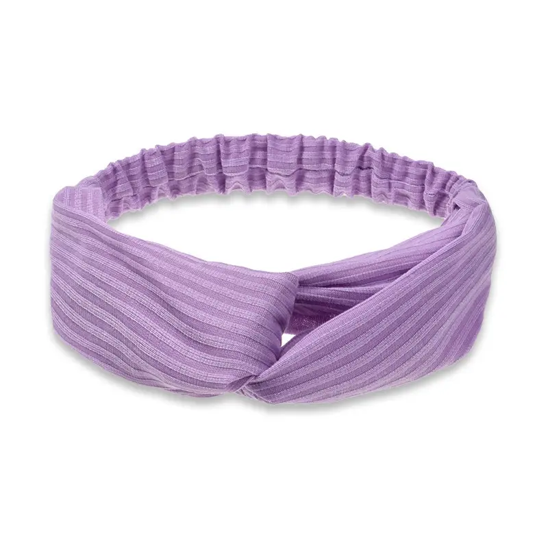 White Cross Knitted Hair Band for Women - Image 11