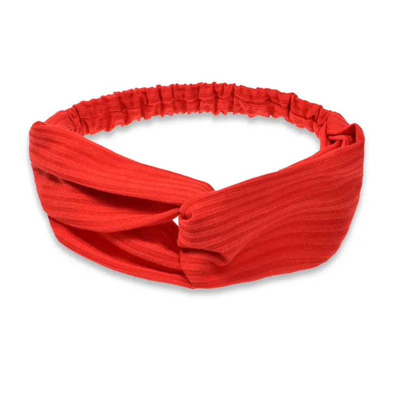 White Cross Knitted Hair Band for Women - Image 13
