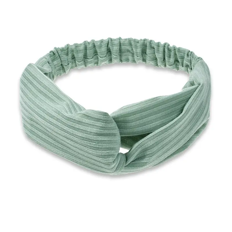 White Cross Knitted Hair Band for Women - Image 14