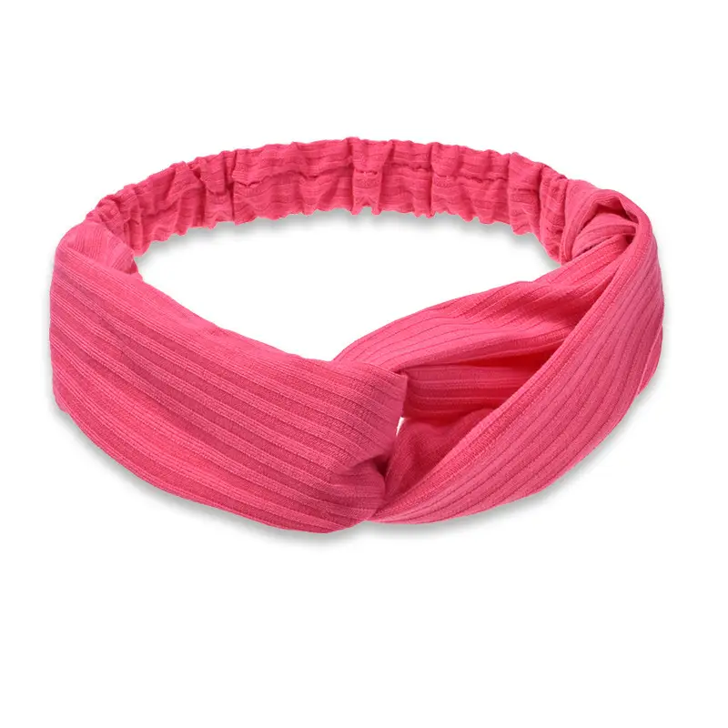 White Cross Knitted Hair Band for Women - Image 15