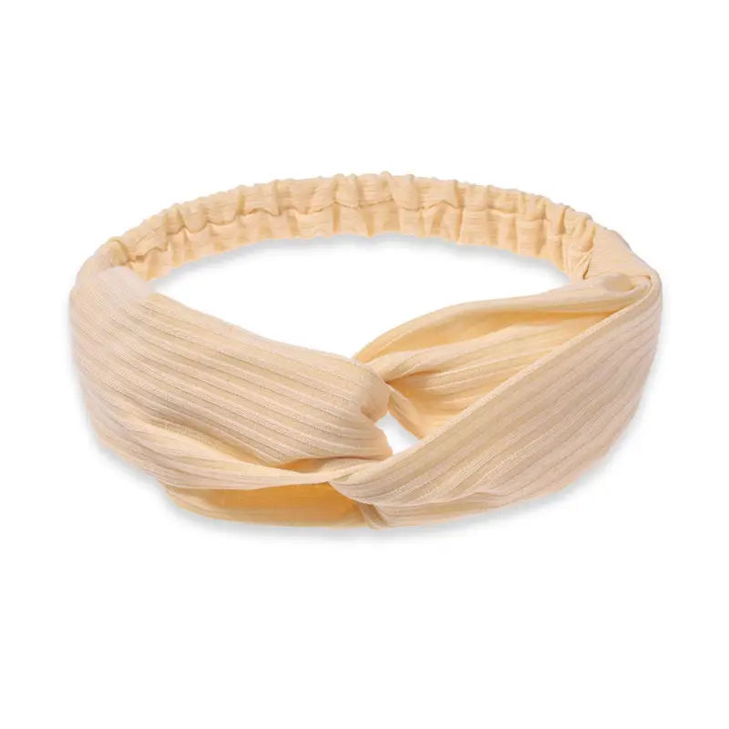 White Cross Knitted Hair Band for Women - Image 16