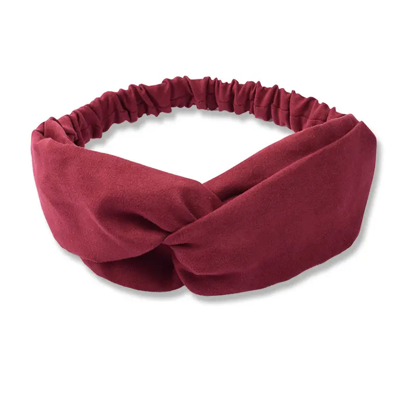 White Cross Knitted Hair Band for Women - Image 17